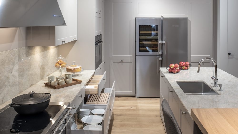 Cocina en tonos claros