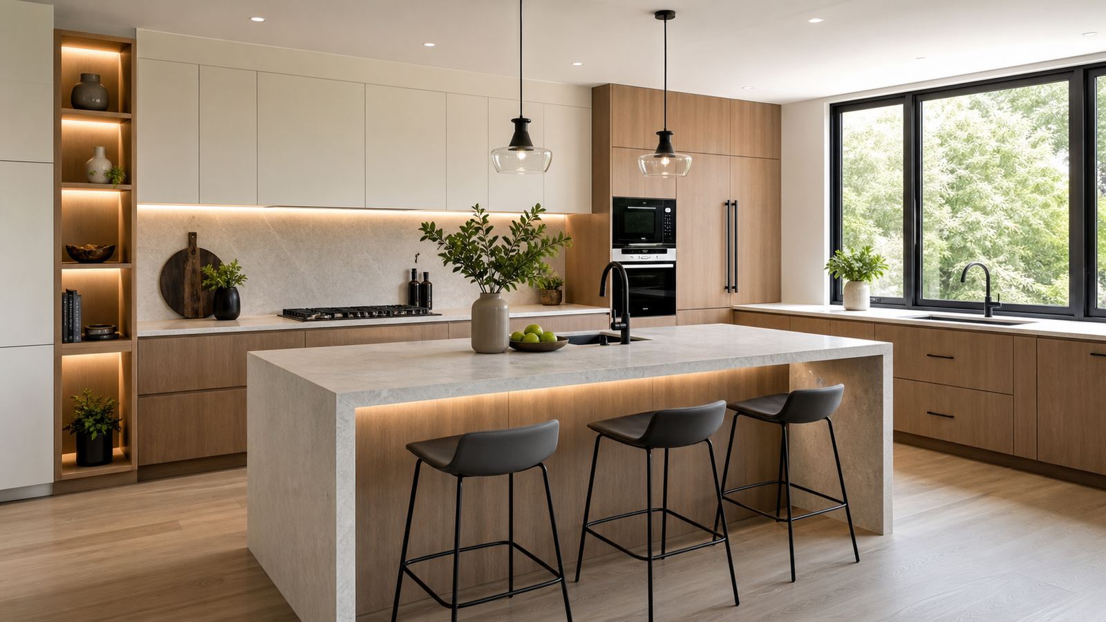 Cocina con muebles a medida